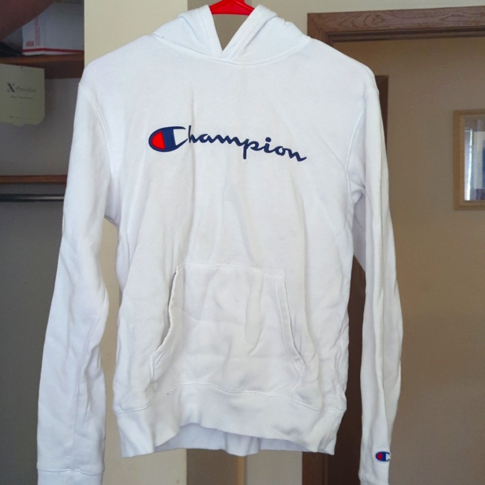 White Champion sweatshirt
